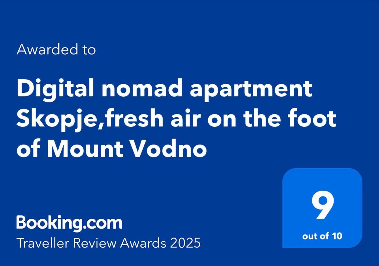 Digital Nomad Comfy Apartment,Foot Mountain Vodno And Millennium Cross,19 Min By Walk To Cener,Free Parking スコピエ エクステリア 写真